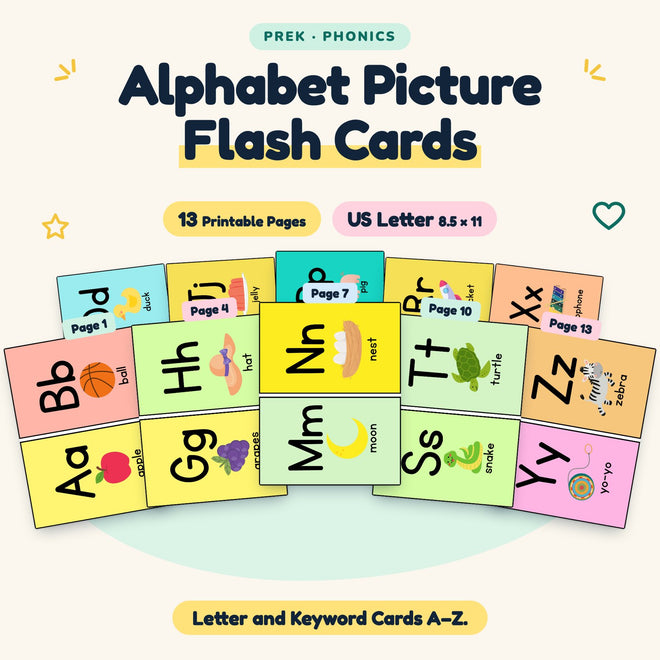 Alphabet Picture Flash Cards — cover