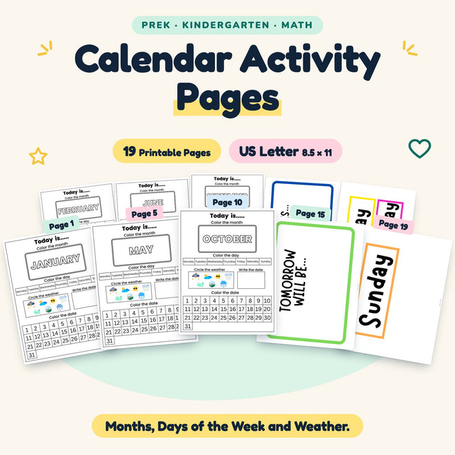 Calendar Activity Pages — cover