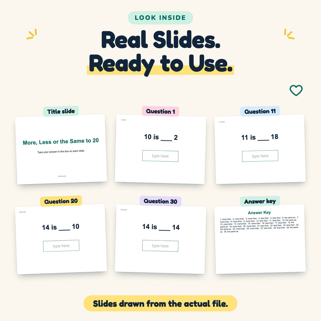More, Less or the Same to 20 digital deck: look inside