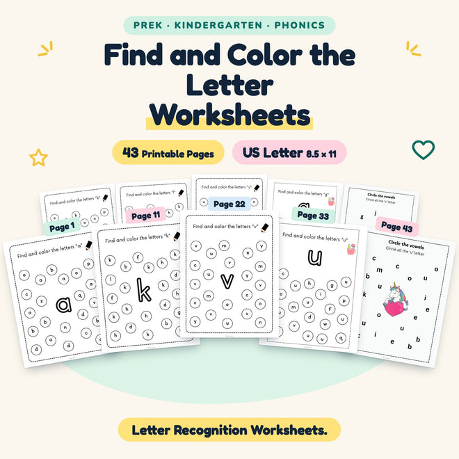 Find and Color the Letter — cover