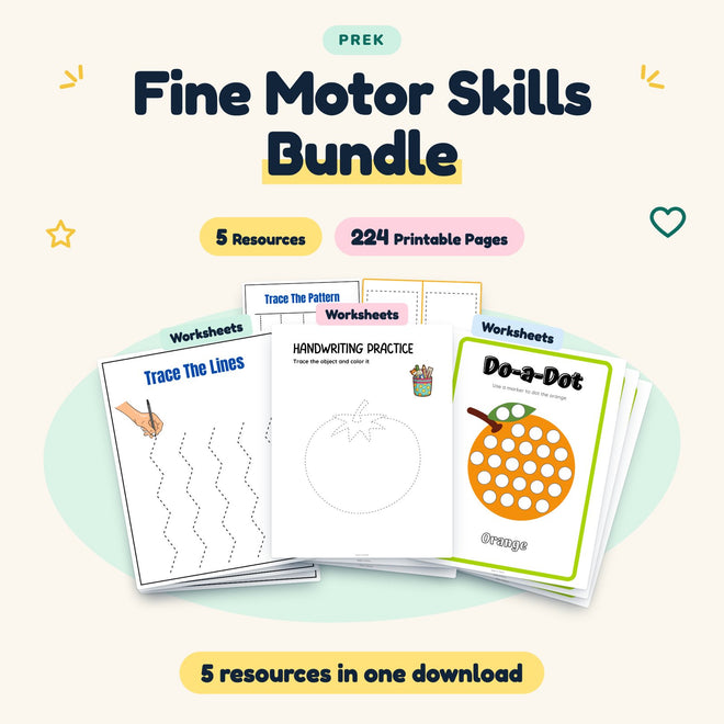 Fine Motor Skills BUNDLE | Preschool (5 Resources) — cover