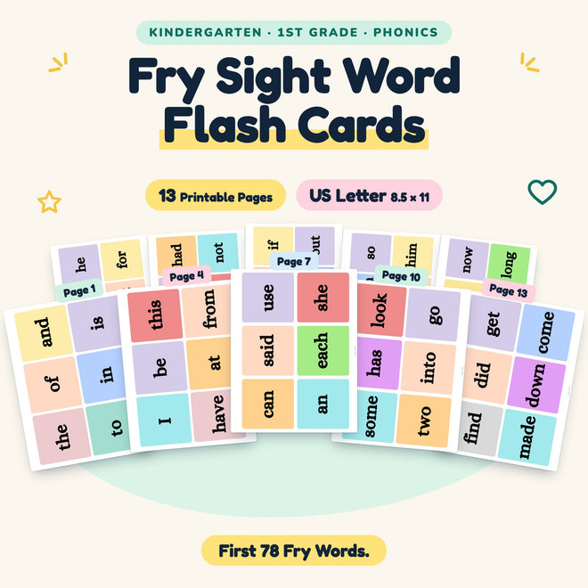Fry Sight Word Flash Cards — cover
