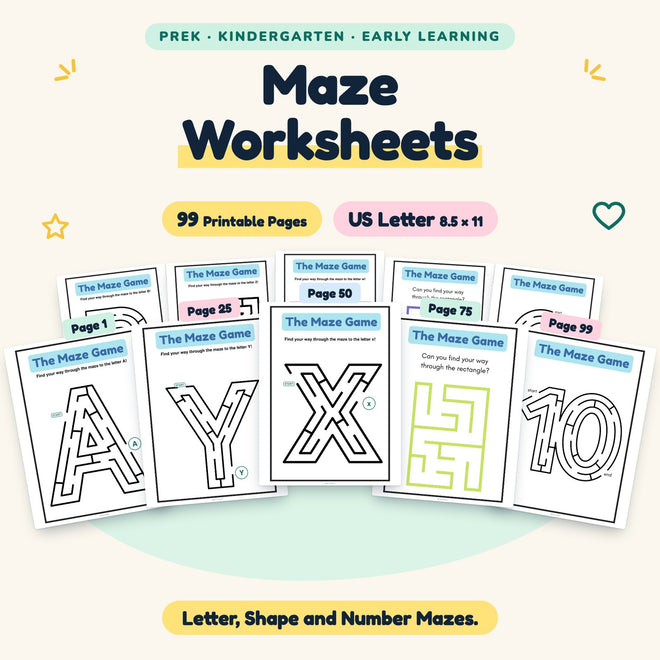 Maze Worksheets — cover