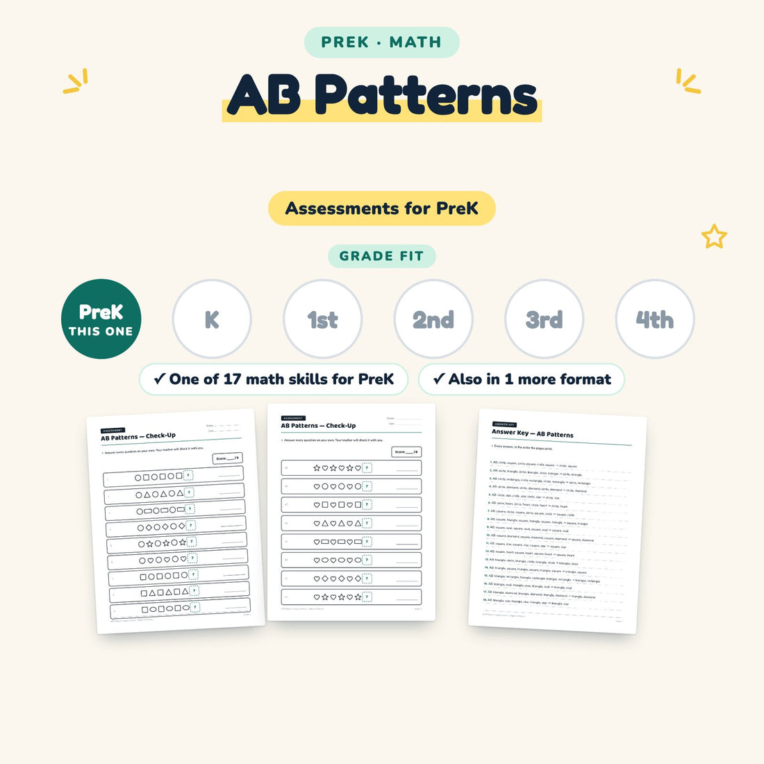 AB Patterns: skill and grade fit