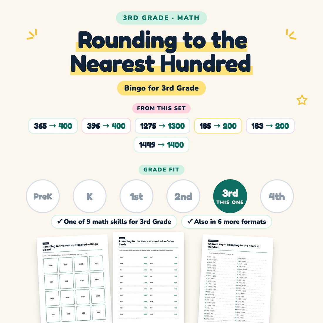 Rounding to the Nearest Hundred: skill and grade fit