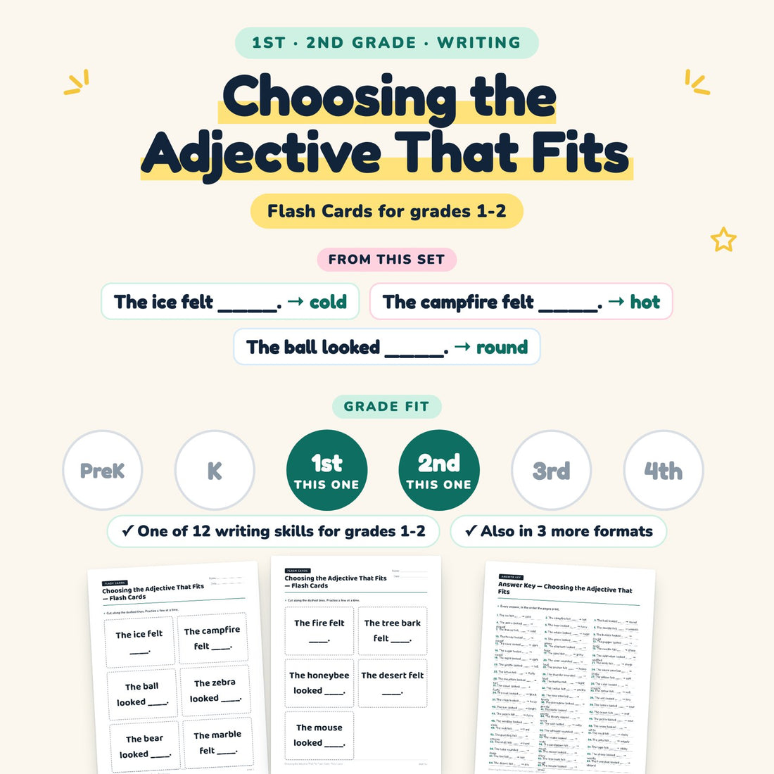 Choosing the Adjective That Fits: skill and grade fit