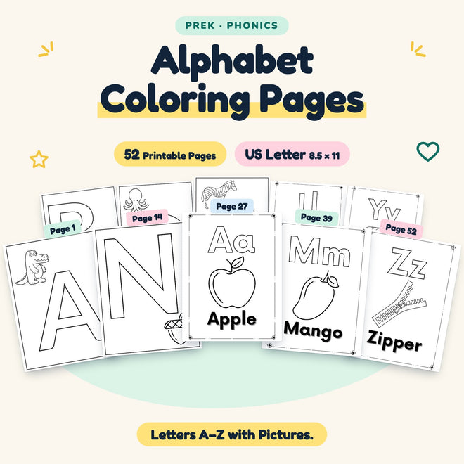 Alphabet Coloring Pages — cover