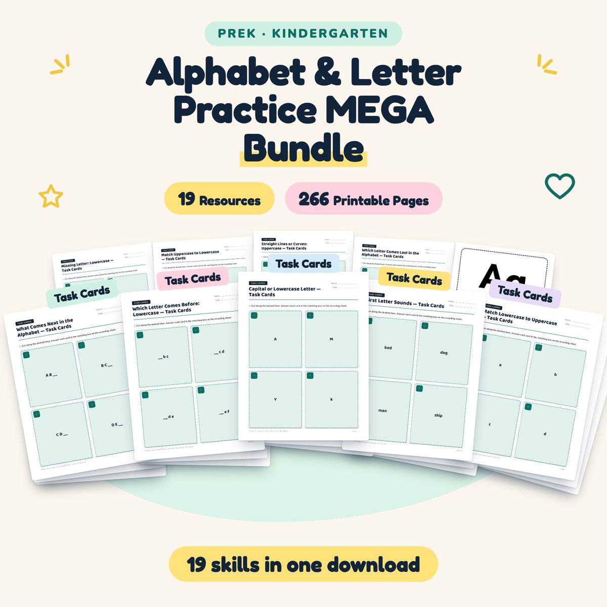 Alphabet & Letter Practice MEGA BUNDLE | PreK–K — cover