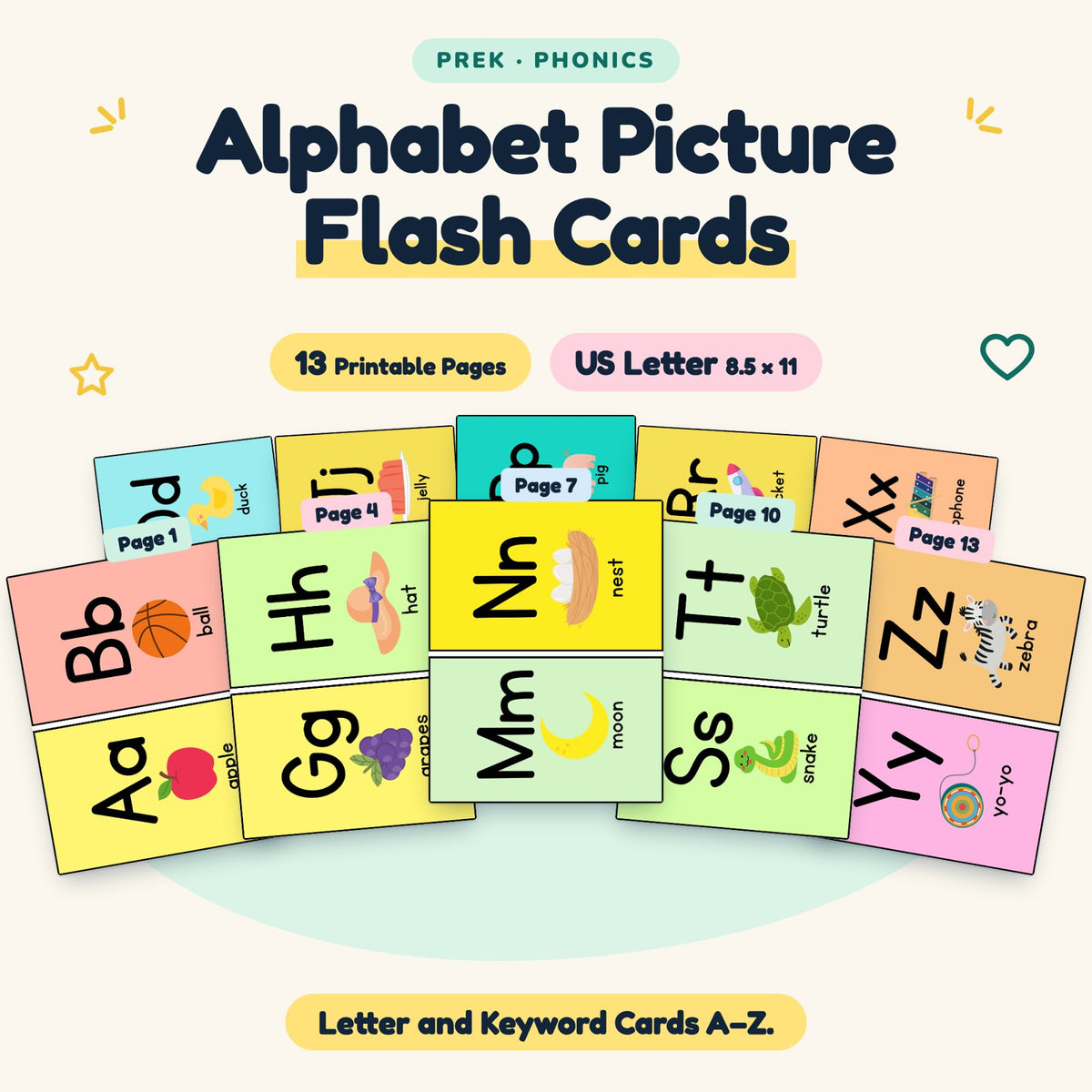 Alphabet Picture Flash Cards — cover