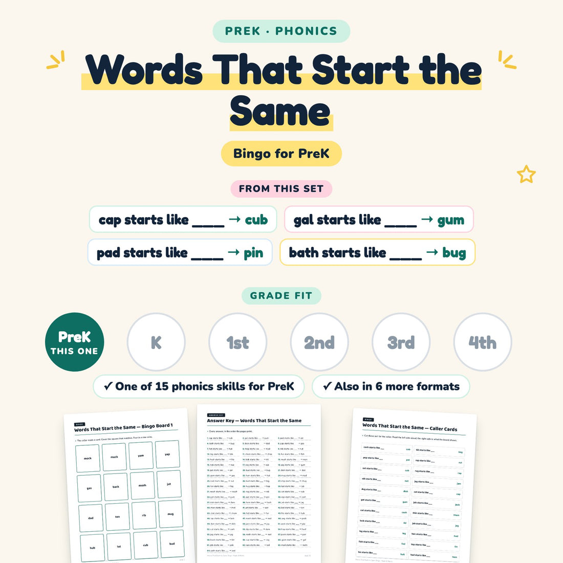 Words That Start the Same: skill and grade fit