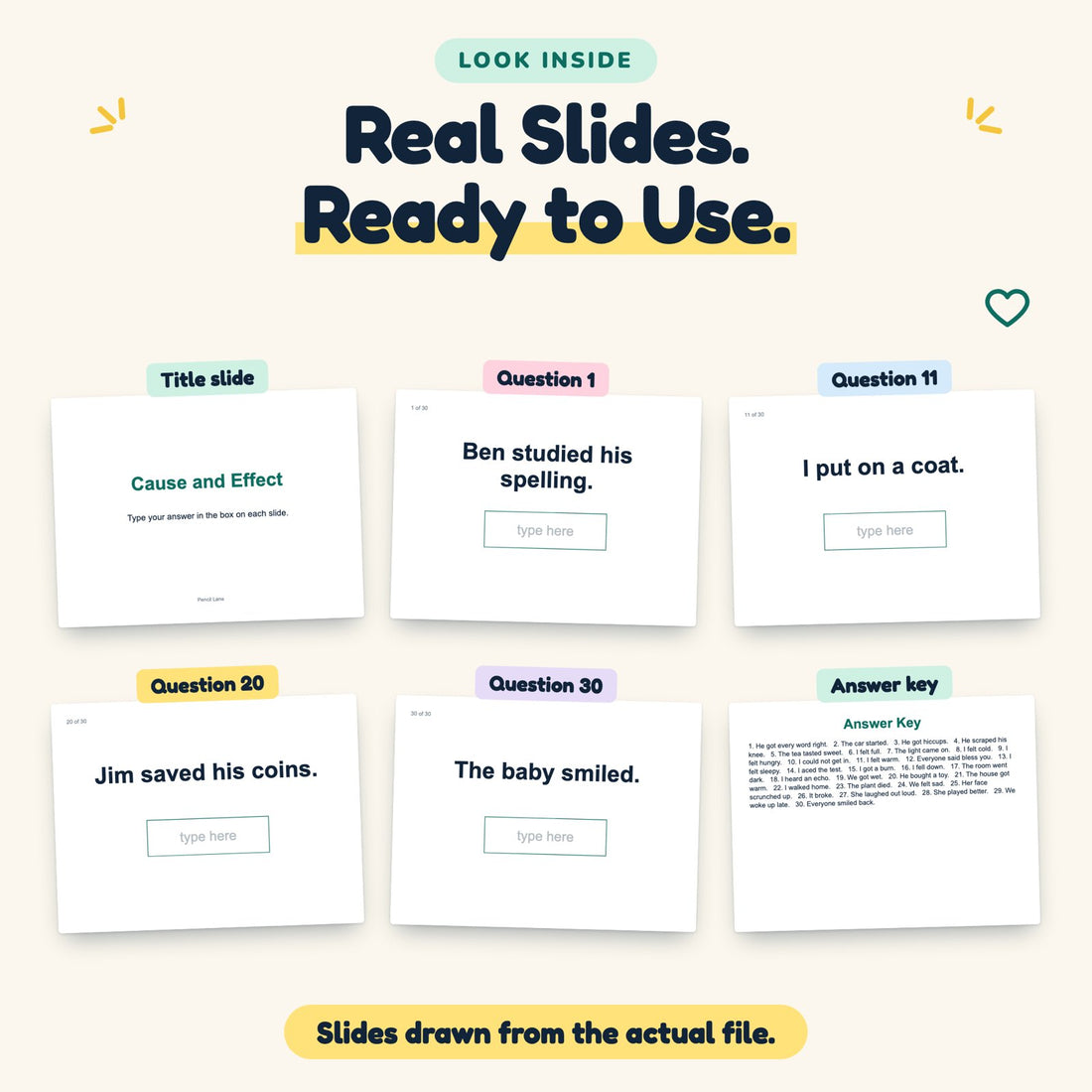 Cause and Effect digital deck: look inside