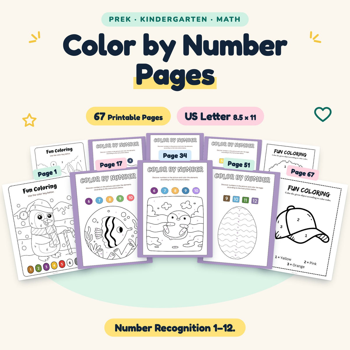 Color by Number Pages — cover