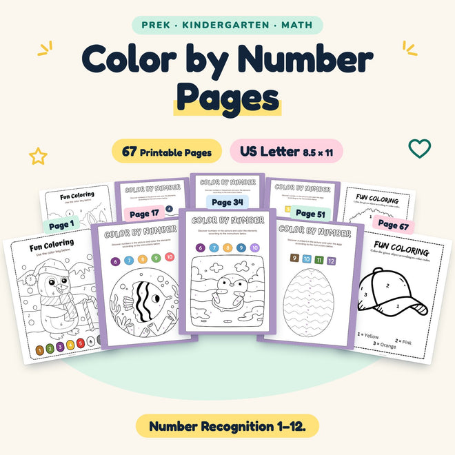 Color by Number Pages — cover