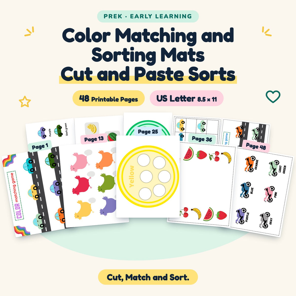 Color Matching and Sorting Mats — cover