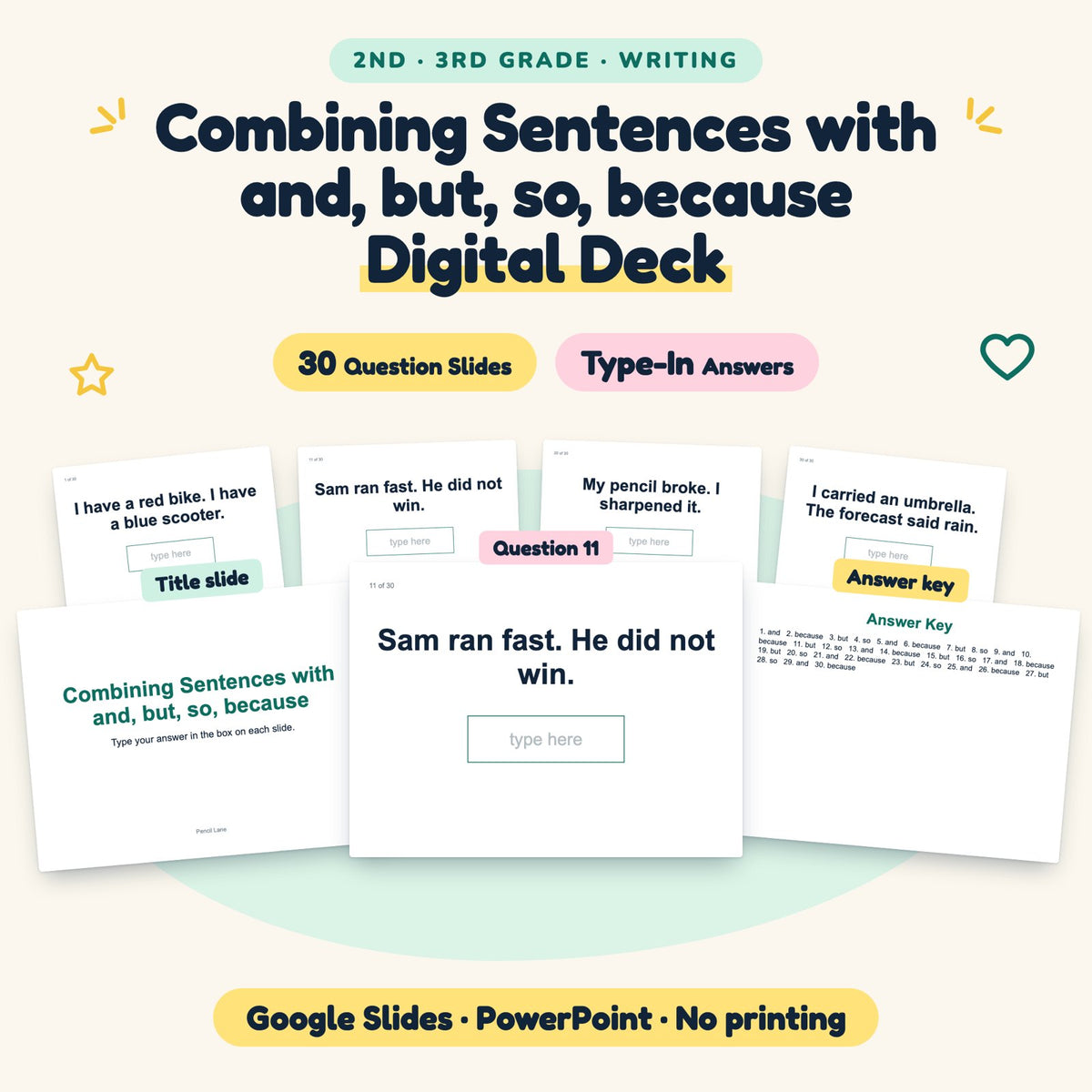 Combining Sentences Digital Activity | 2nd–3rd Grade — cover