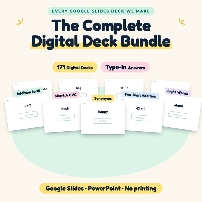 Digital ENDLESS BUNDLE | Google Slides, Preschool–4th Grade — cover