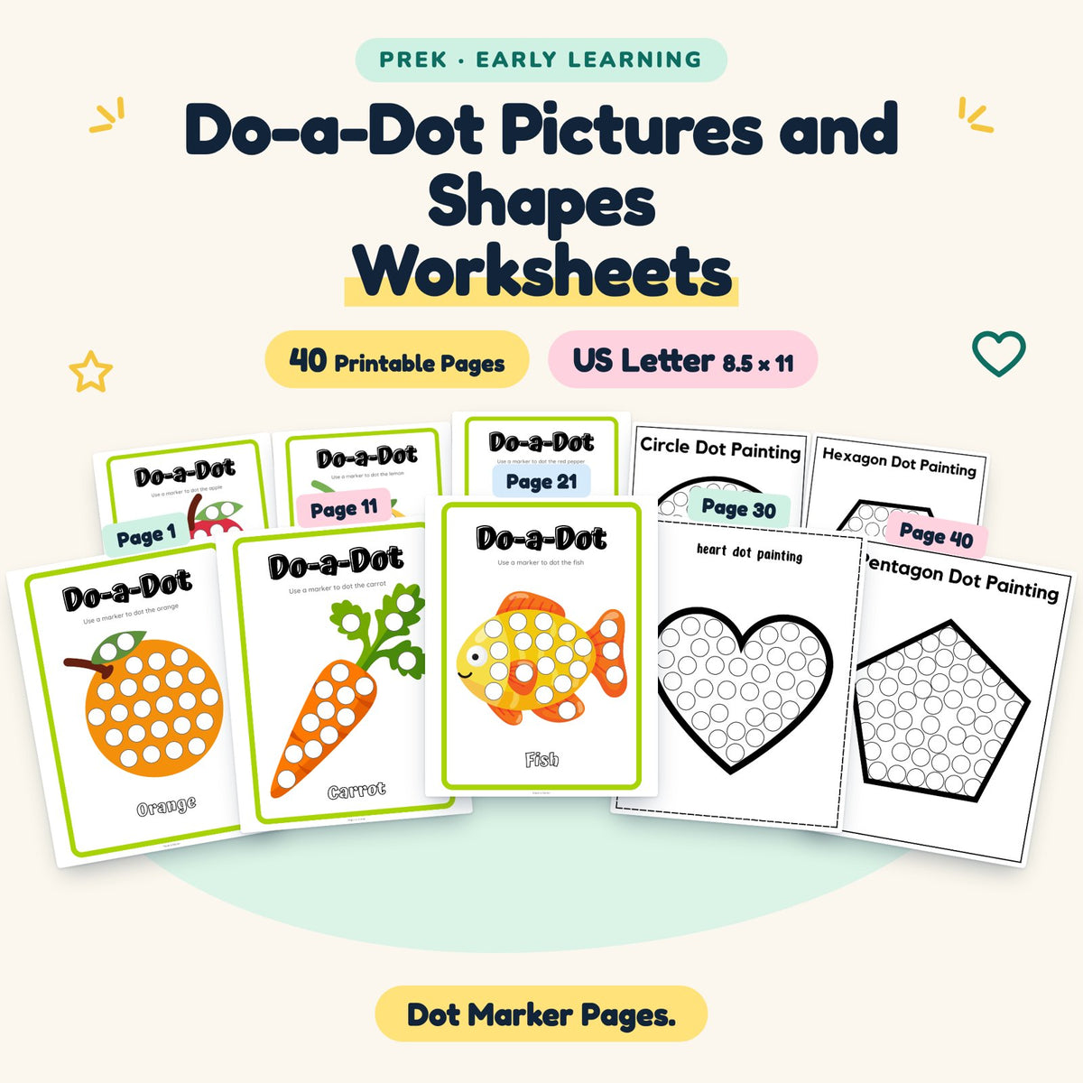 Do-a-Dot Pictures and Shapes — cover