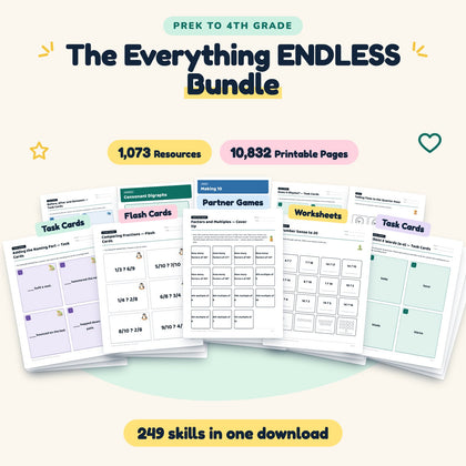 The Everything ENDLESS BUNDLE | Preschool–4th Grade (10,832 Pages) — cover