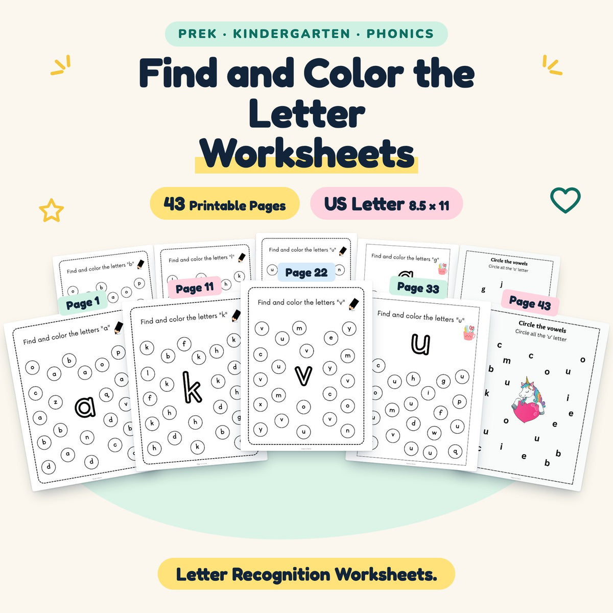 Find and Color the Letter — cover