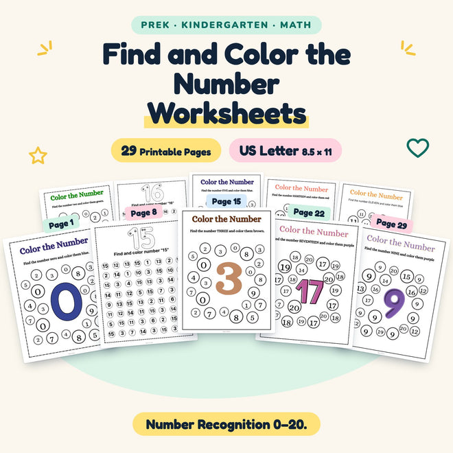 Find and Color the Number — cover