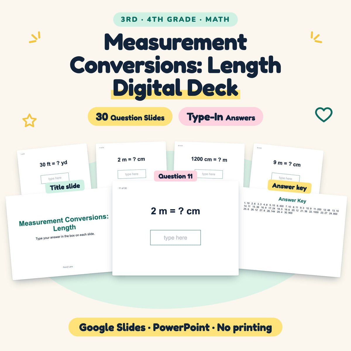 Measurement Conversions Digital Activity | 3rd–4th Grade — cover