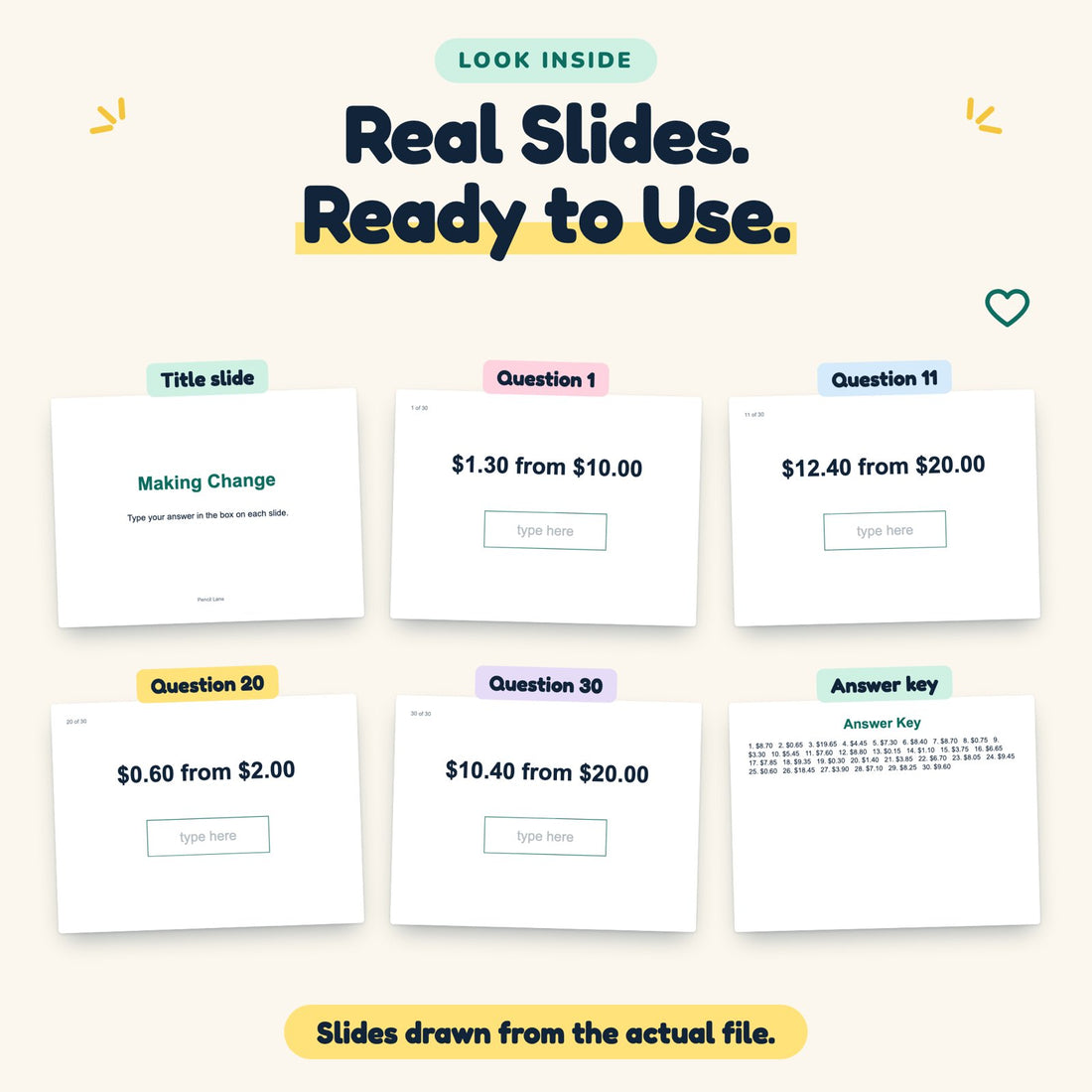 Making Change digital deck: look inside