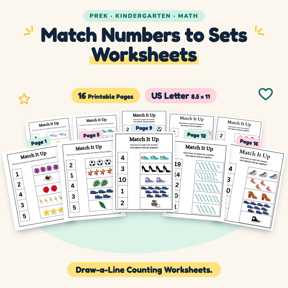 Match Numbers to Sets — cover