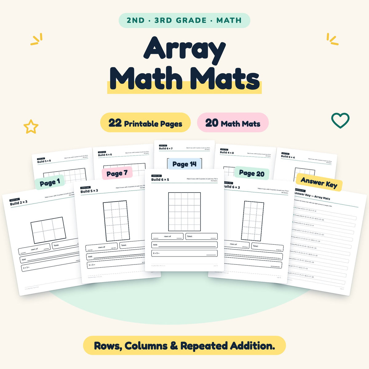 20 Array Math Mats — cover