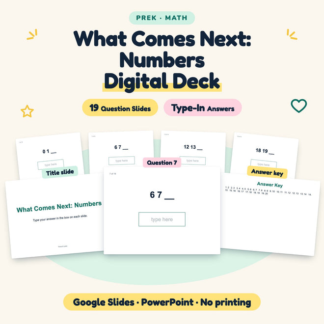 What Comes Next Digital Activity | Google Slides, Preschool — cover