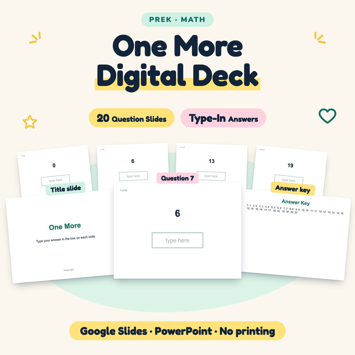 One More Digital Activity | Google Slides, Preschool — cover