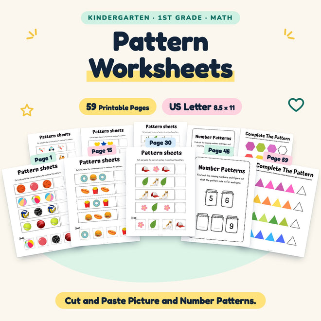 Pattern Worksheets — cover