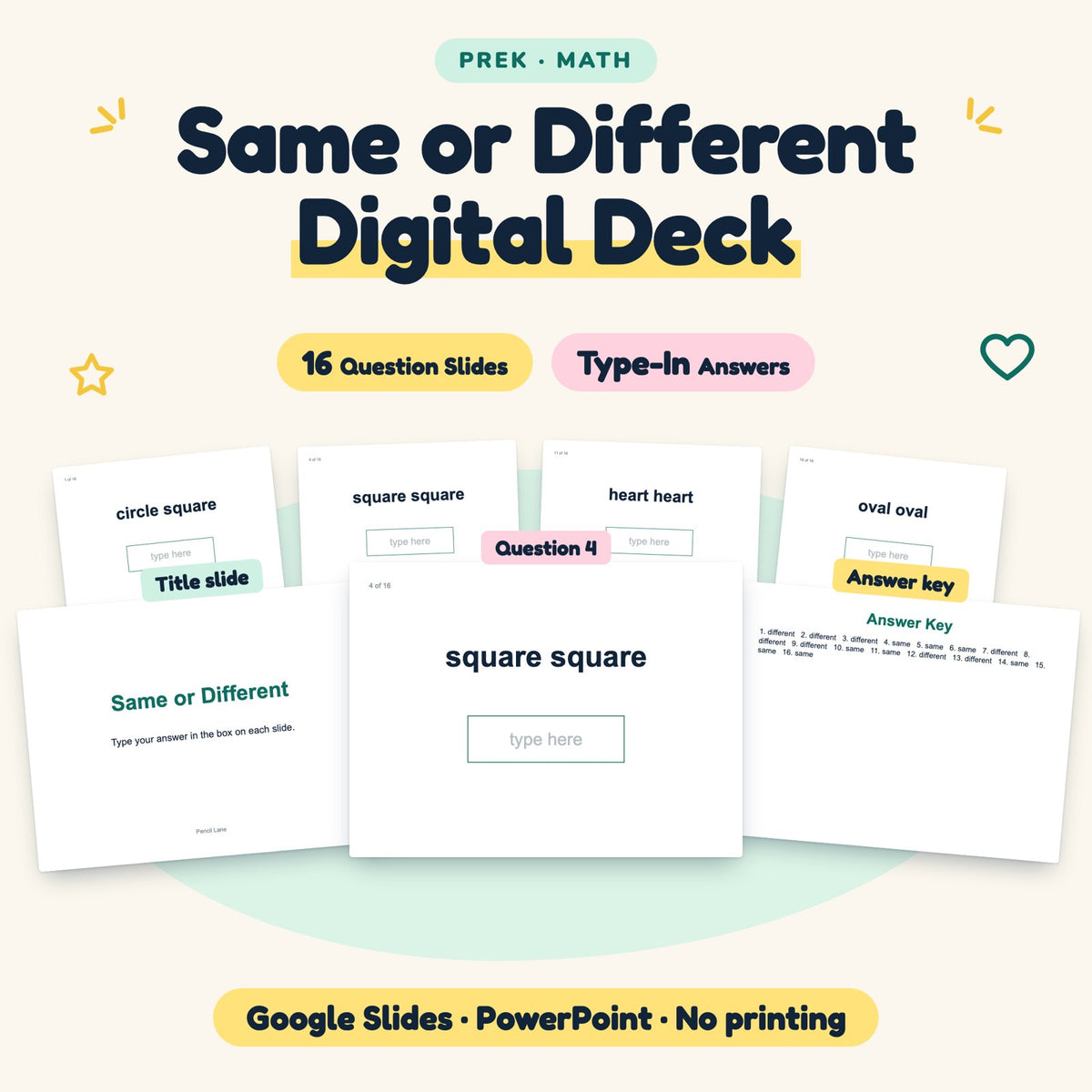 Same or Different Digital Activity | Preschool — cover