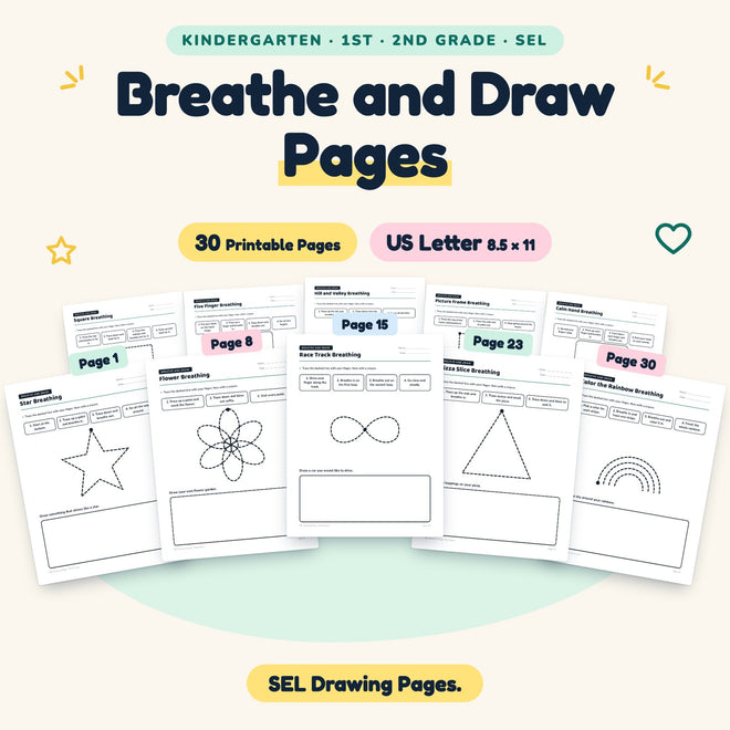 30 Breathe and Draw Pages — cover