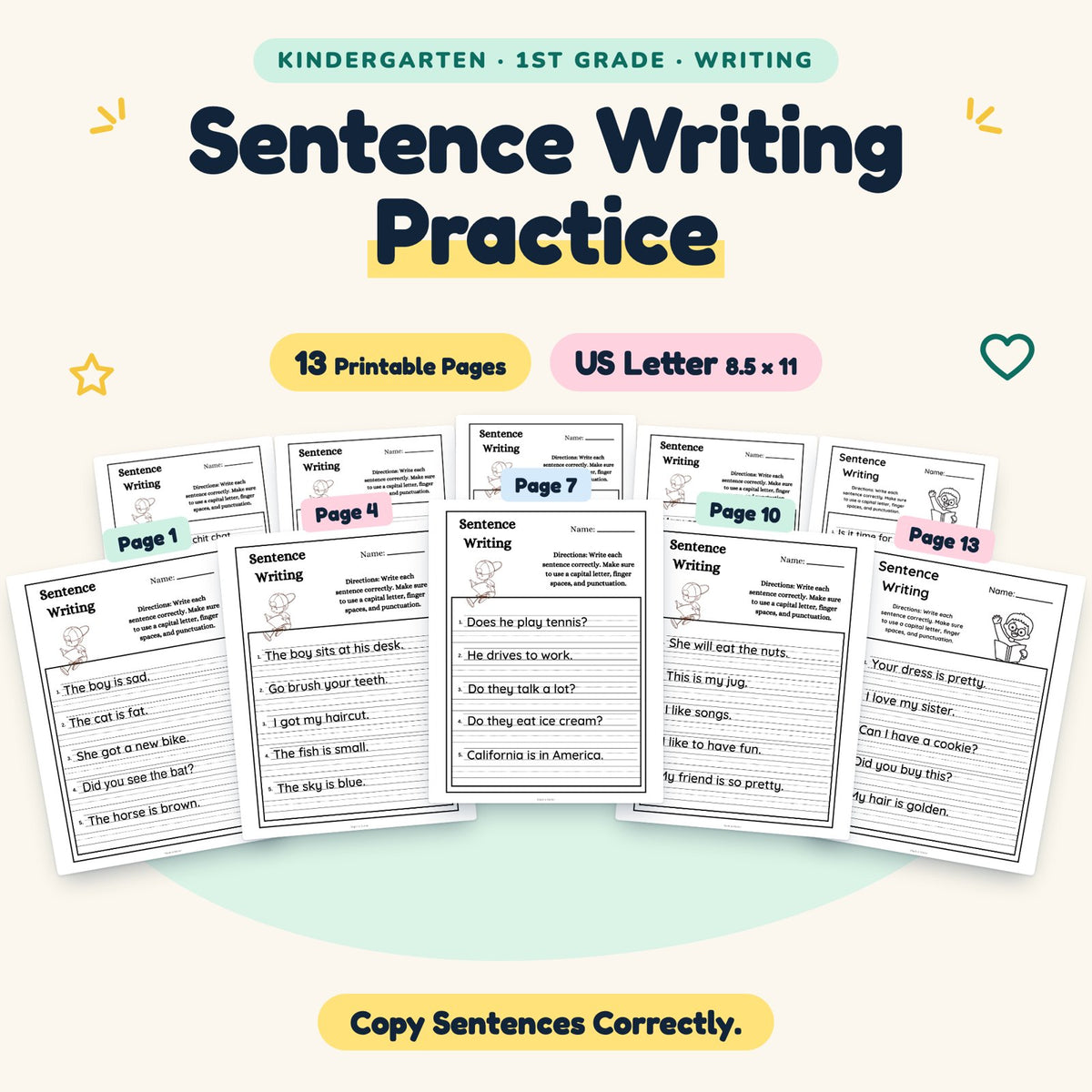 Sentence Writing Practice — cover