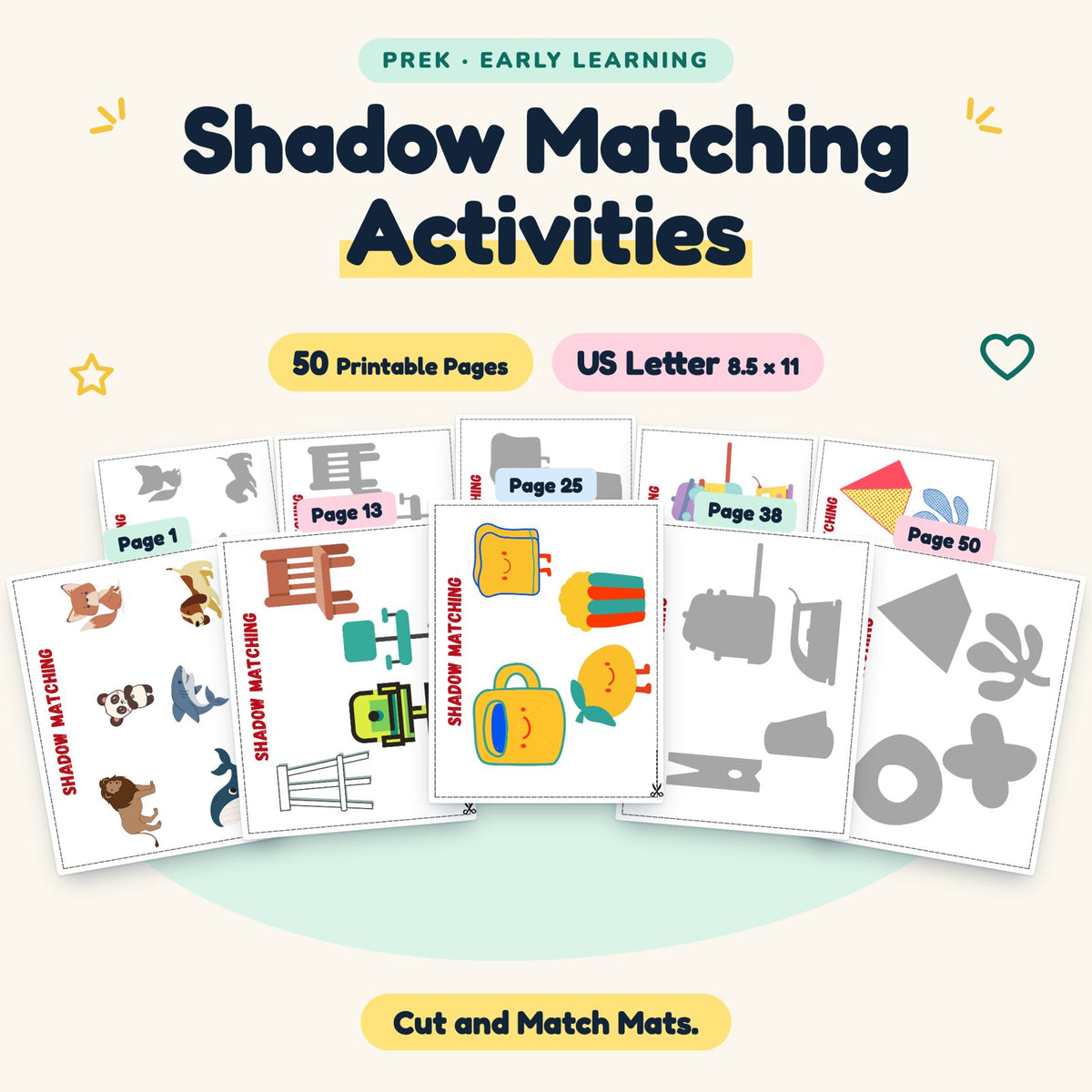 Shadow Matching Activities — cover
