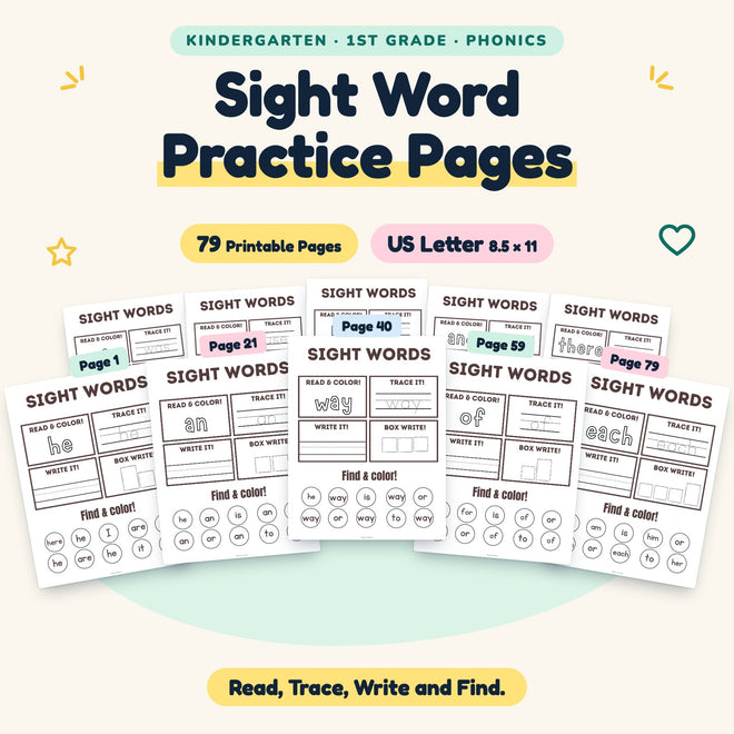 Sight Word Practice Pages — cover