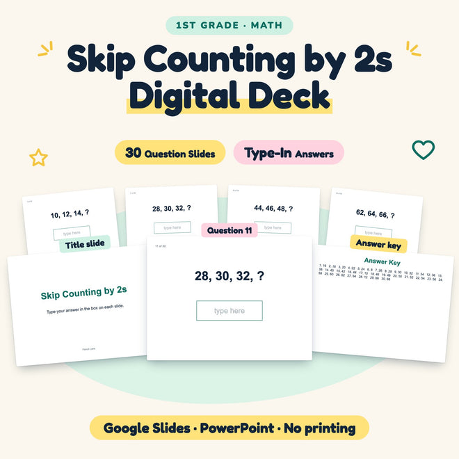 Skip Counting by 2s Digital Activity | 1st Grade — cover