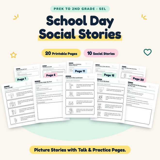 10 School Day Social Stories — cover